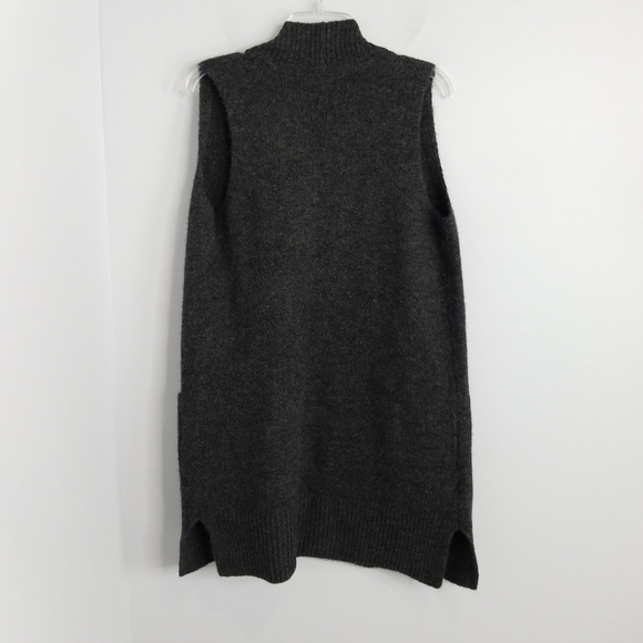 LOFT gray Sleeveless Cardigan Sweater Vest XS/S - Picture 2 of 7